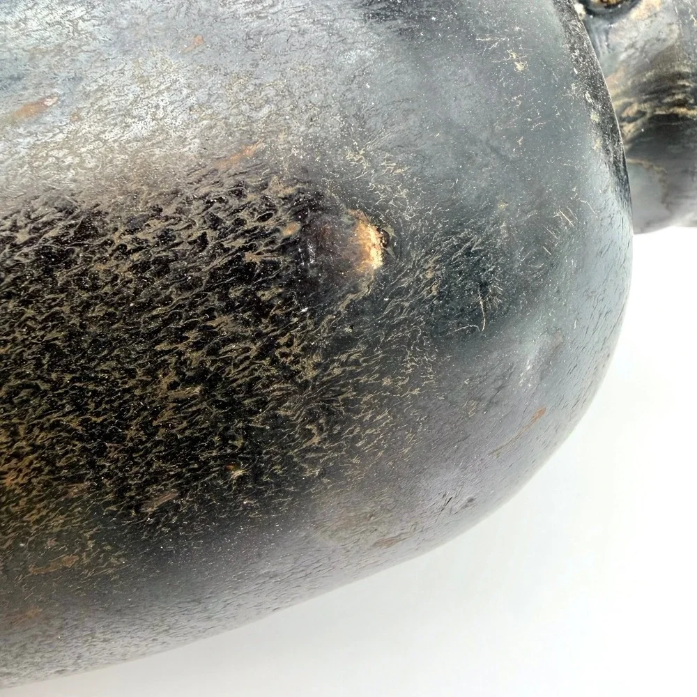 13th C Chinese Henan Black Iron Glaze Jar 8.3